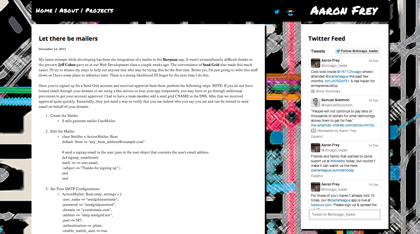 Blog Project Screenshot